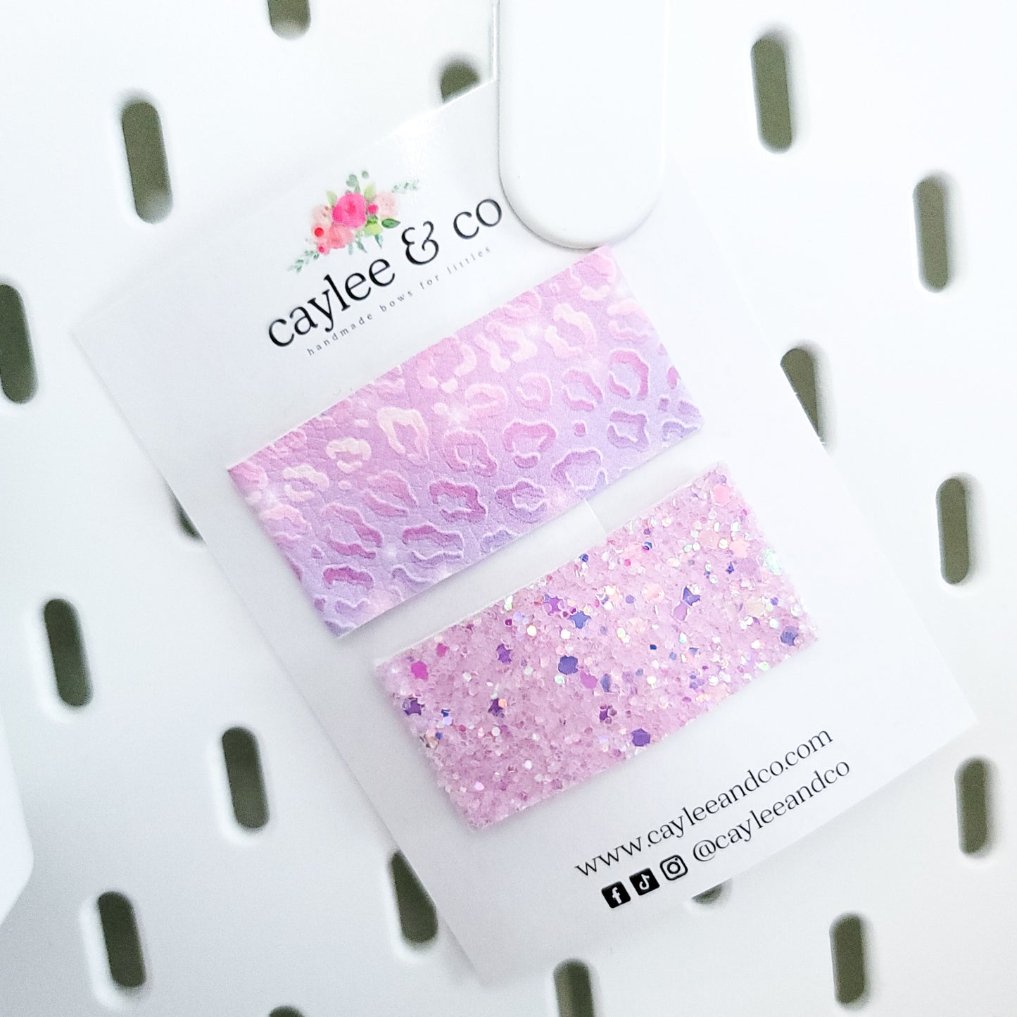 Callie - Purple Ombre Leopard Set