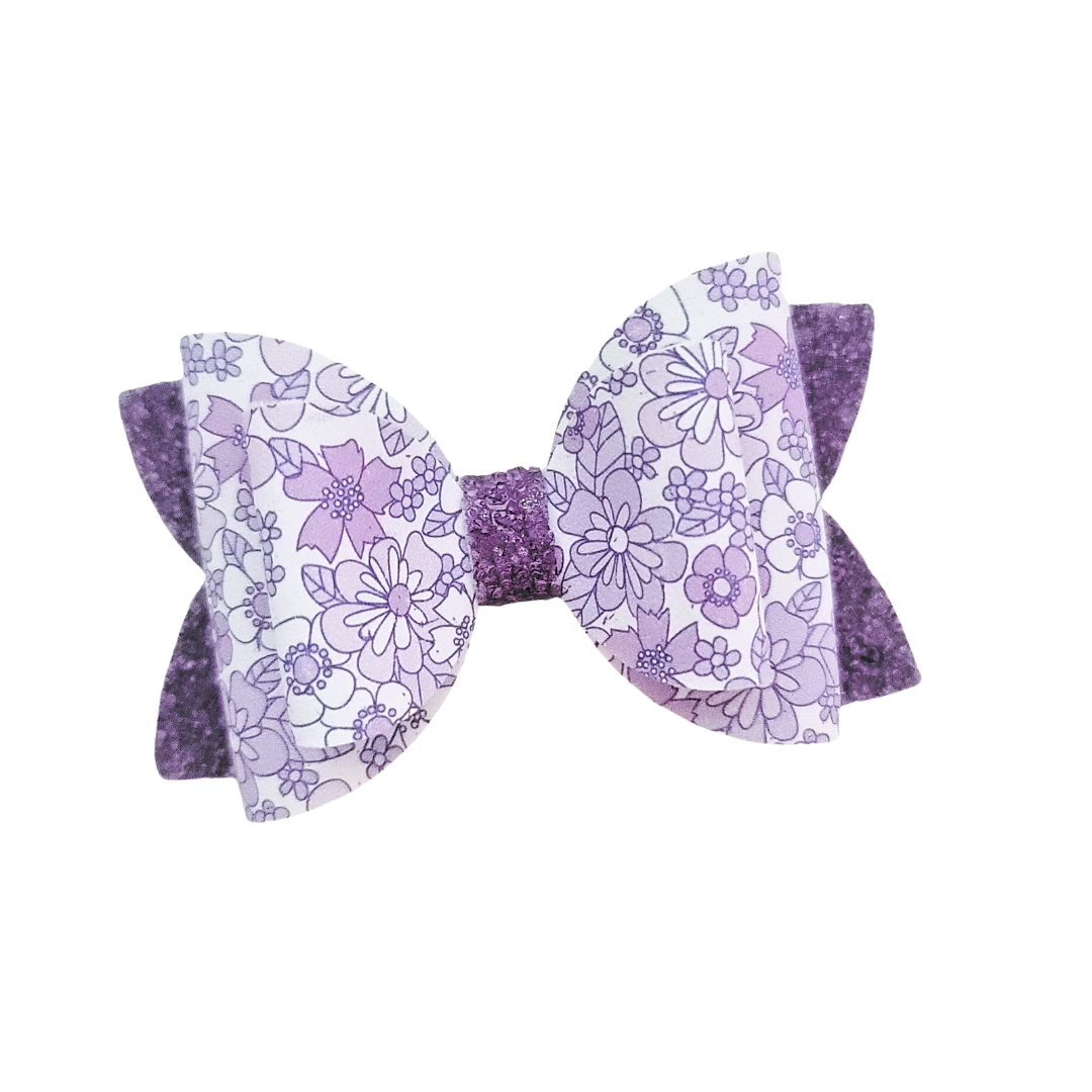 Stacked Remi - Purple Flowers