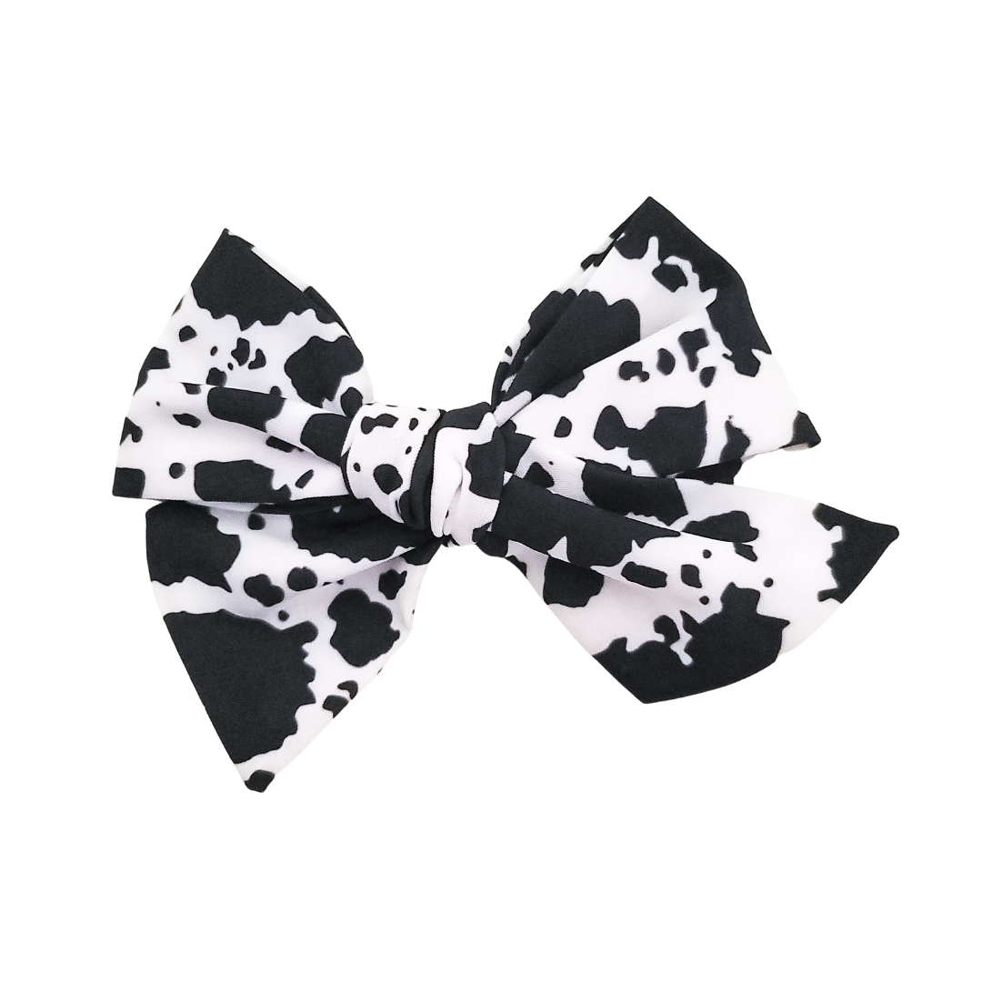 Layla - Black Cow Print