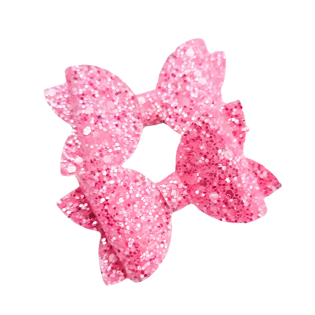 Mini Remi Piggie Set | Pigtail Bows | Pink Sherbet