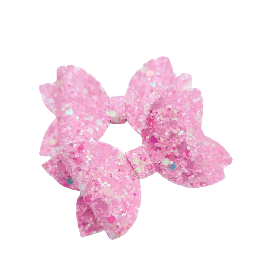 Mini Remi Piggie Set | Pigtail Bows | Pink Twinkle