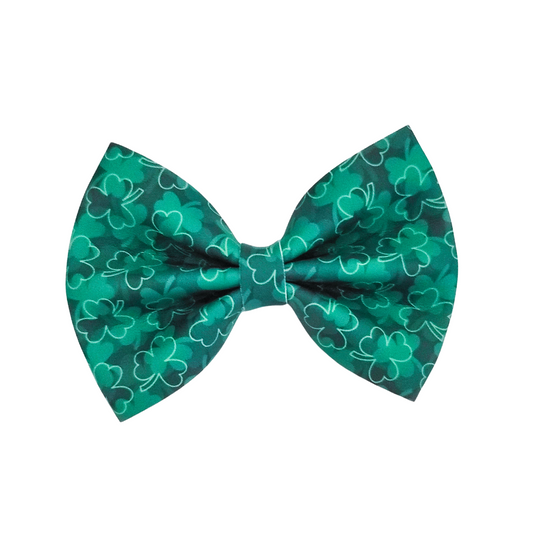 Luna Hair Bow | Vegan Leather Bow | Clovers