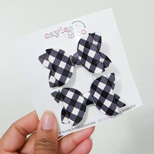 Mini Remi Piggie Set - Black Gingham