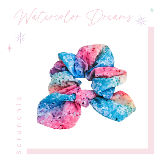Scrunchie Tie - Watercolor Dreams