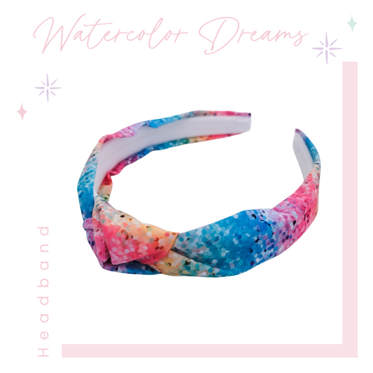 Knotted Headband - Watercolor Dreams