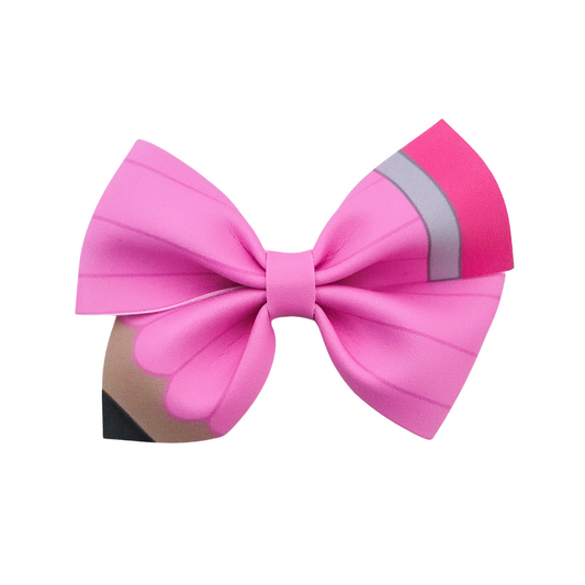 Pencil Bow - Pink