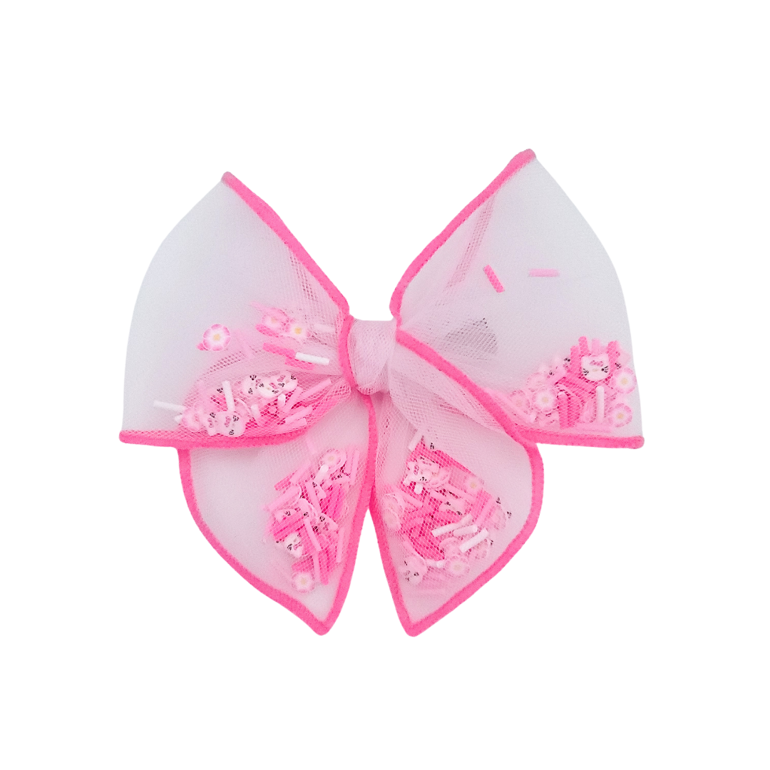 Ava Hair Bow | Shaker Bow | Cute Kitty