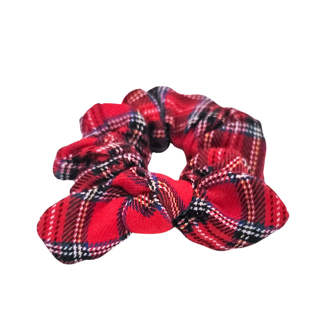 Scrunchie Tie - Christmas Plaid