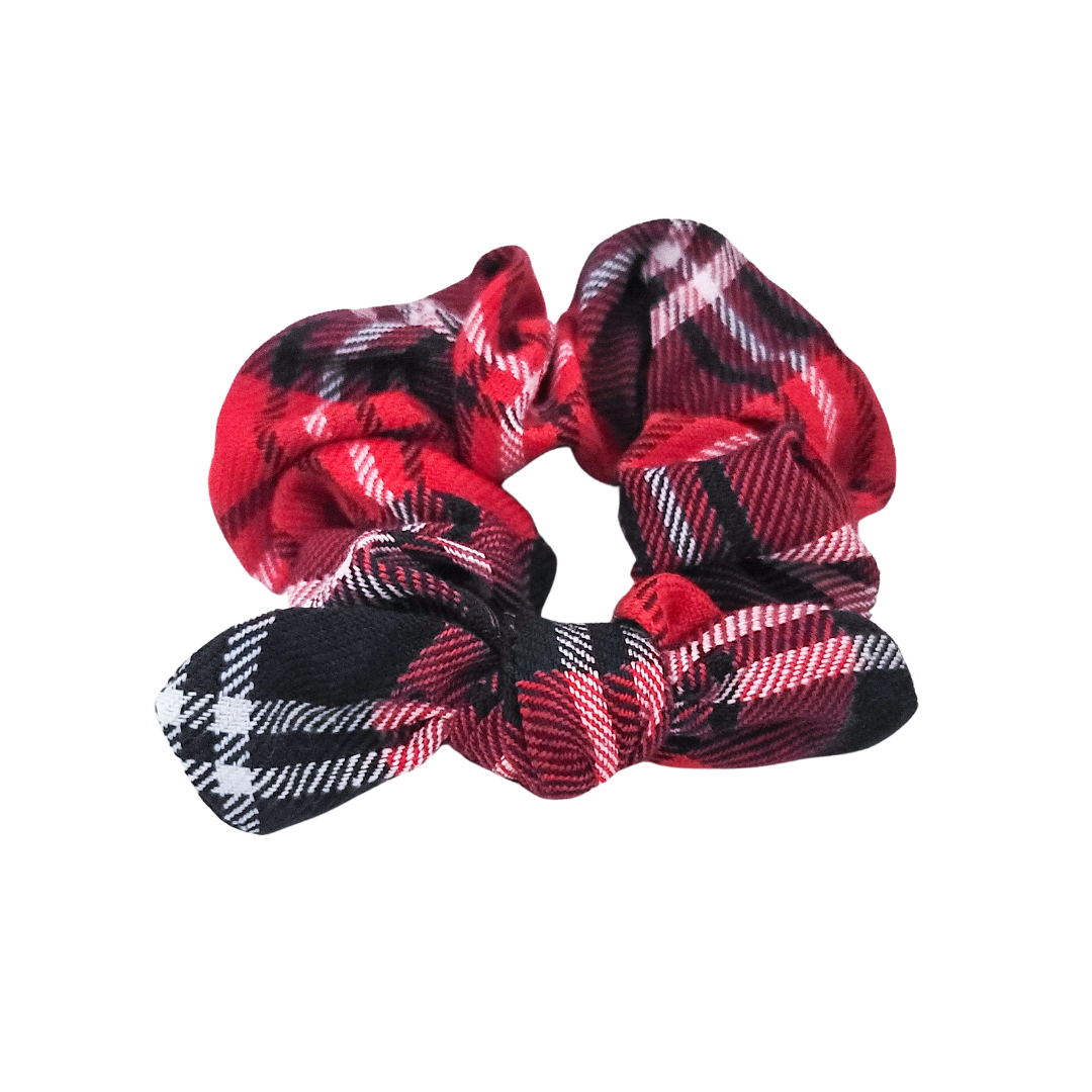 Scrunchie Tie - Holiday Plaid