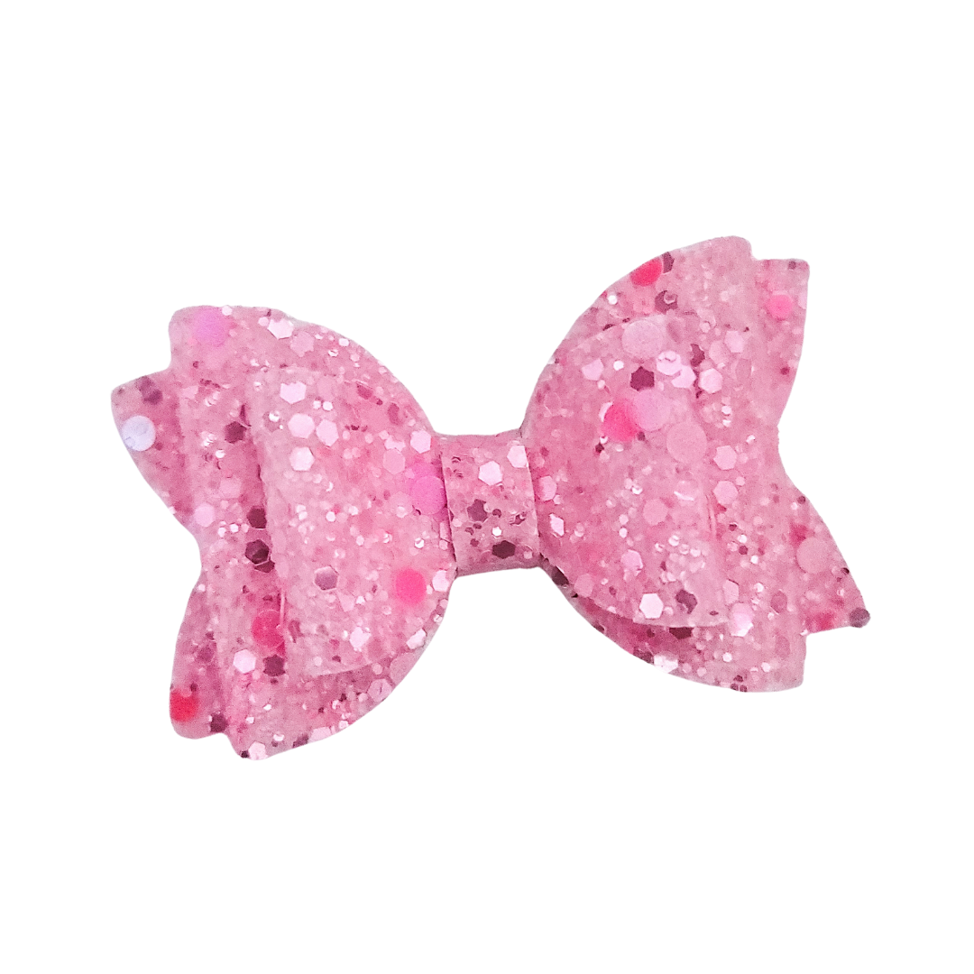 Remi Hair Bow | Stacked Bow | Pink Bubble