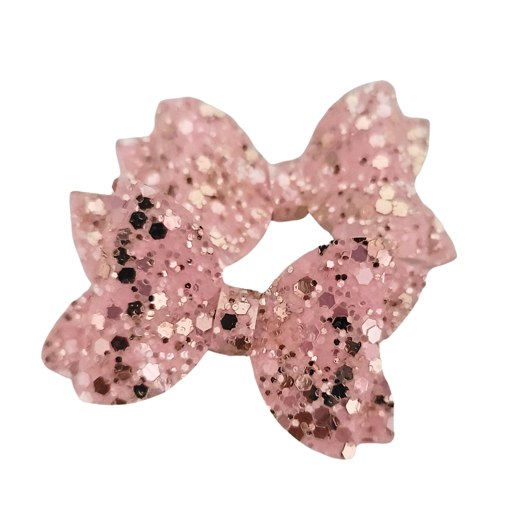 Mini Remi Piggie Set | Pigtail Bows | Pink Romance