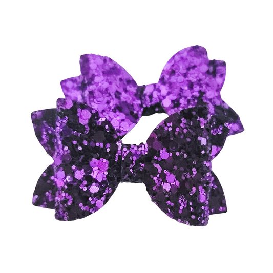 Mini Remi Piggie Set | Pigtail Bows | Purple