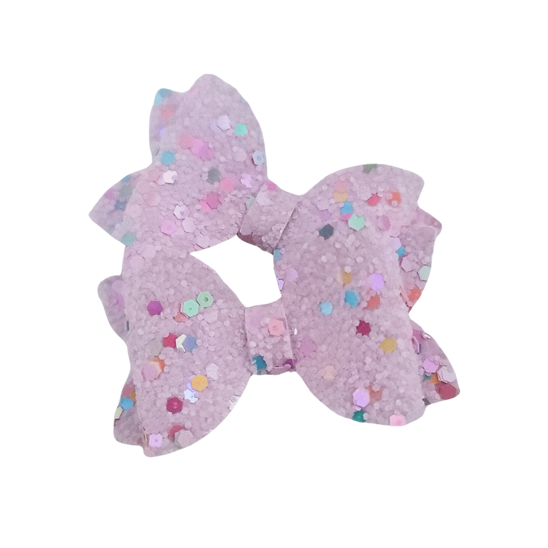 Mini Remi Piggie Set | Pigtail Bows | Lilac Confetti