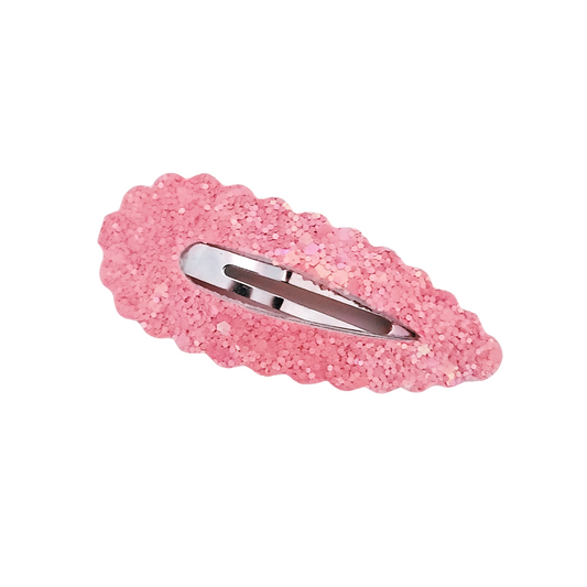 Scallop Snap Clip - Coral