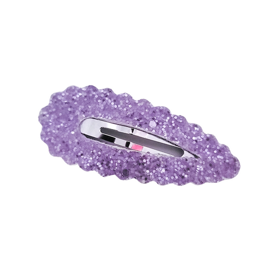 Scallop Snap Clip - Purple Candy