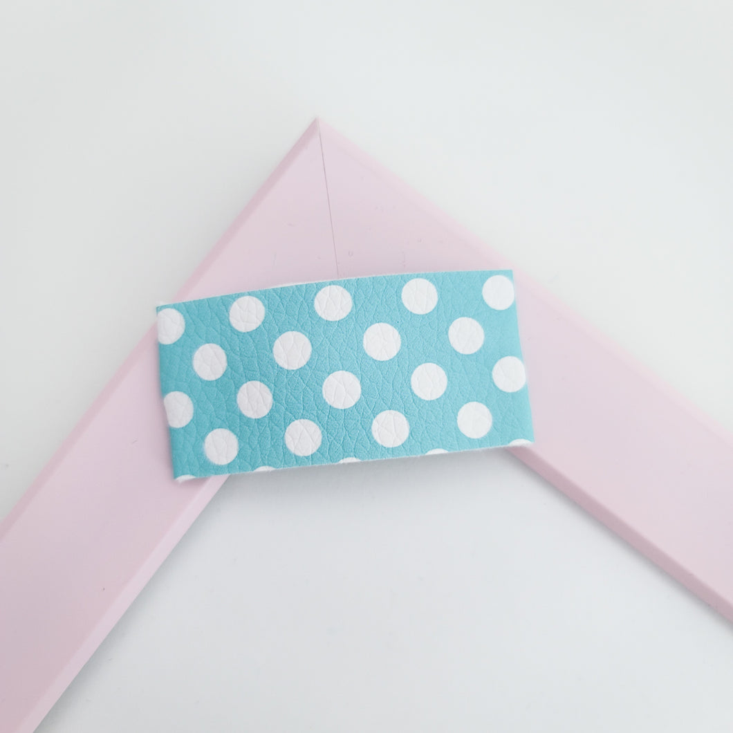 Callie - Aqua Polka Dots