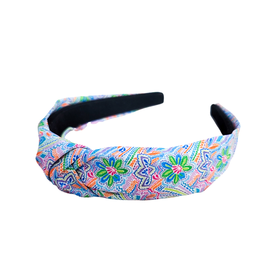 Knotted Headband - Mosaic Floral