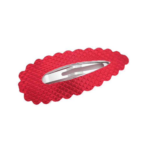 Scallop Snap Clip - Red Scales