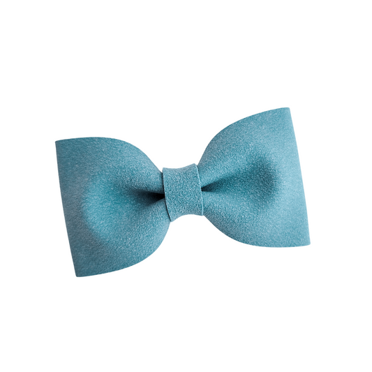 Bow Tie - Topaz Suede