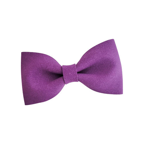 Bow Tie - Purple Suede