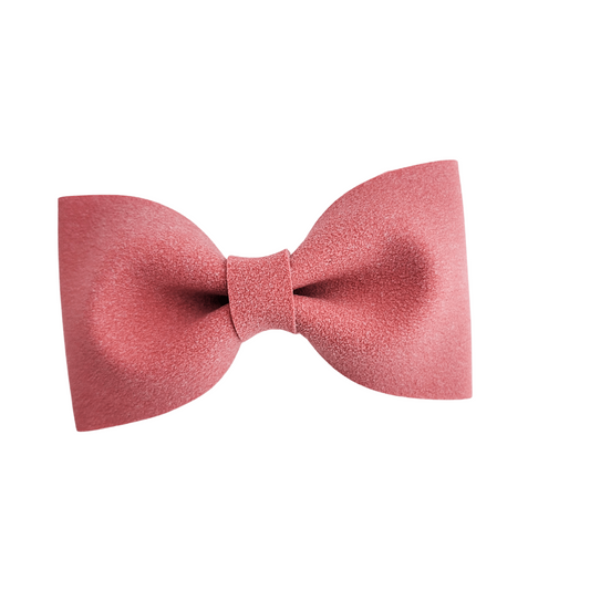 Bow Tie - Geranium Suede