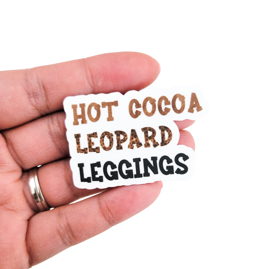 Sticker - Hot Cocoa Leopard Leggings