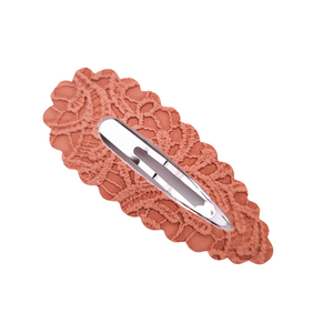 Scallop Snap Clip - Rust Lace